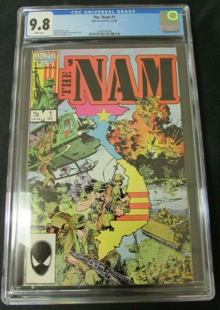 The Nam 1 (1986) Marvel Comics Key 1st Issue Cgc 9.  8 U476