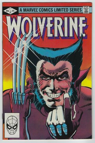 Wolverine 1 (1982 Marvel) 1st Series,  Frank Miller,  Claremont,  1st Print,  F/vf -