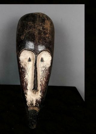 Old Tribal Large Fang Ngil Society Mask - - Gabon
