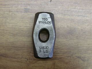 Old Tools,  Vntg.  Stanley No.  780,  3lb.  Sledge Hammer Head,  4 - 1/8 ",