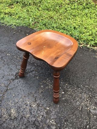 Tell City Chair Company Solid Hard Rock Maple Andover Milking Stool