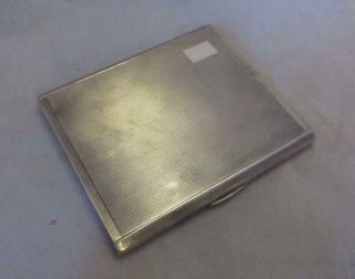 Vintage Solid Silver Cigarette Case Box C1930.  E16b