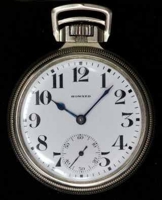 Howard Pocketwatch Railroad Chronometer w Box 21j 16s Ser 11 5 Adj 2