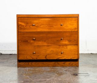 Mid Century Modern Dresser Chest Drawers Solid Wood Woodland Paul Mccobb White