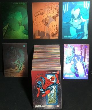 1992 Marvel Universe Series 3 Card Set (200) & Hologram Set (5)