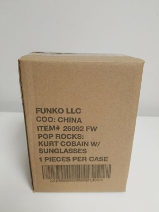 Funko Pop Kurt Cobain W/ Sunglasses Funko Shop Exclusive W/ Box