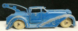 Vintage Manoil 4 5/8 " Rare No.  703 Blue Futuristic Wrecker Diecast Truck