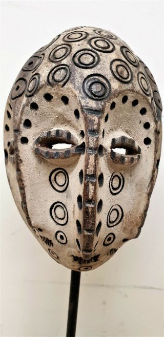 040 Old Tribal Lega 4 Eyes Mask - Congo
