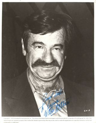 Actor,  Comedian Walter Mattahu,  Signed Vintage Studio Photo.