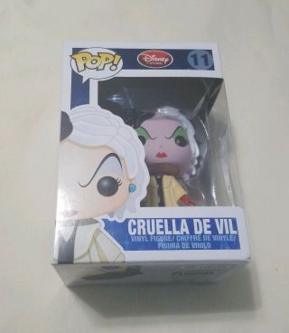 Funko Pop Disney 11 Cruella De Vil Rare/vaulted