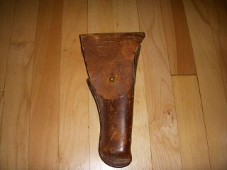 Wwi Wwii Us Colt 45 Pistol Leather Holster Marked Rock Island Arsenal 1916