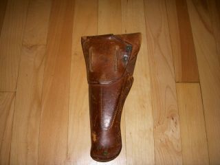 WWI WWII US Colt 45 Pistol Leather Holster Marked Rock Island Arsenal 1916 2