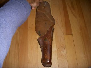 WWI WWII US Colt 45 Pistol Leather Holster Marked Rock Island Arsenal 1916 3