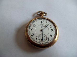 Antique Illinois Sant Fe Special 16 Size Open Face Pocket Watch