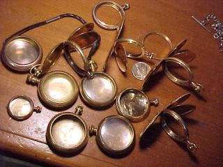 Scrap /reclaim Gold Filled Antique Pocket Watch Cases.  For Melting Down.
