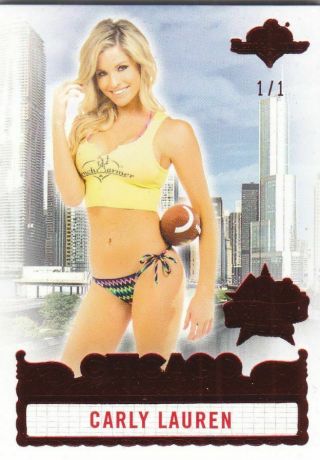 2019 Benchwarmer 40th National Carly Lauren Red Foil Base Card /1 1/1 One Of One