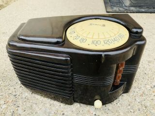 Antique 1939 " Sonora Wau - 243 " W/ Push Buttons & Big Dial Bakelite Vintage Radio