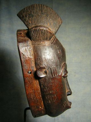 A Fine Baule Mask Africantic France Old African Tribal Primitive Art