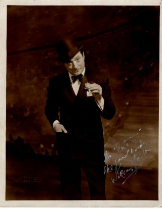 Vaudeville & Silent Films Actor William Gaxton,  Rare Signed Vintage Photo