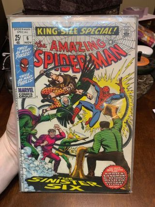 The Spider - Man King Size Special 6 Marvel Comics Silver F,  /vf 1969