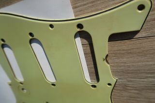 1962 Fender Stratocaster Nitrate Celluloid Green Pickguard USA Vintage ' 62 3
