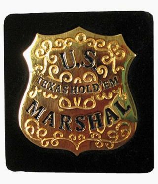 Card Guard - U.  S.  Marshal Texas Hold 