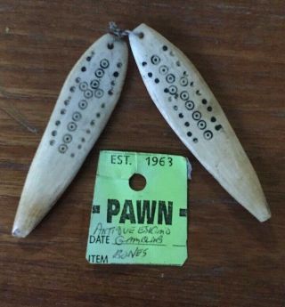 Ethiopian Pendant Carvings (probably Not Eskimo/innuit) 1950 