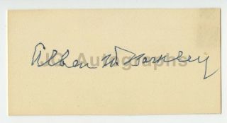 Alben Barkley 35th Vice President Of The United States Under Truman Autograph
