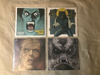 The Monster Squad Vinyl 7 " Mondo Complete Wolfman Frankenstien Gillman Dracula
