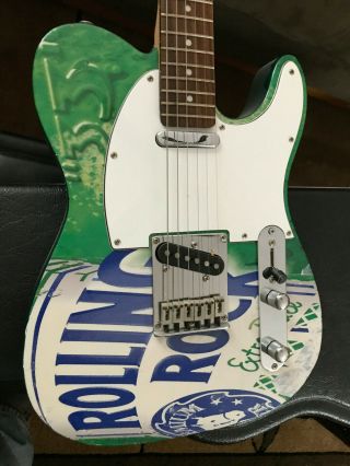 Vintage Fender Squier Telecaster Rolling Rock Guitar - 20th Anniversary