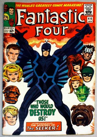 Marvel Silver Age Comic Book - Fantastic Four 46 - 1960s - Mccb