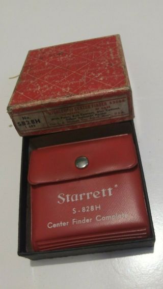 Vintage Starrett S828h Center Finder Machinist Milling Tools