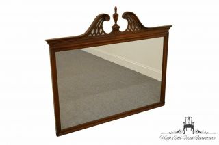 Duncan Phyfe Solid Mahogany Pediment Top 49x41 Dresser / Wall Mirror 775 - 75