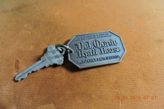 Vintage Del Monte Hayatt House Hotel Monterey California Hotel Room Key Fob