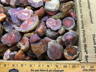 Z Swali / Swazi Rose Agate Rough Fr Mozambique,  Africa 43 Lbs