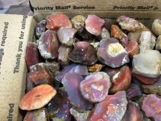 Z Swali / Swazi Rose Agate Rough fr Mozambique,  Africa 43 Lbs 3