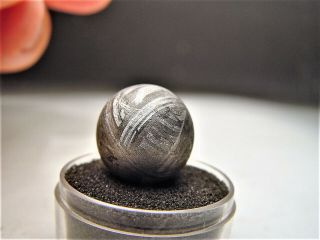 Unique Specimen Gorgeous Etched Gibeon Iron Meteorite Sphere 17.  5 Gms