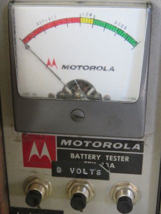 Vintage Motorola Battery Tester Handie - Talkie,  Pac Set P31 P33 Series Multi Volt