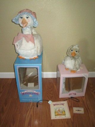 Vintage Worlds Of Wonder Wow Talking Animated Mother Goose Hector Boxes Cord