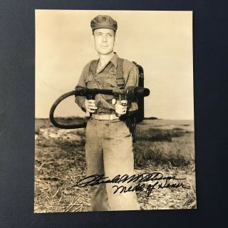Hershel Williams Signed 8x10 Photo Autograph World War 2 Medal Of Honor