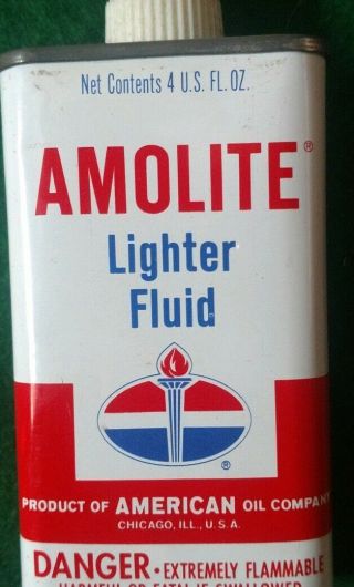 Amolite Lighter Fluid 4oz Can,  Amoco