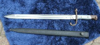 Wwi 1891 Bayonet Mauser Weyersberg Kirschbaum & Co Solingen Germany W Scabbard