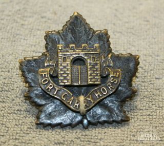 Ww2,  Fort Garry Horse Cap Badge Officers - Construction (inv19526)