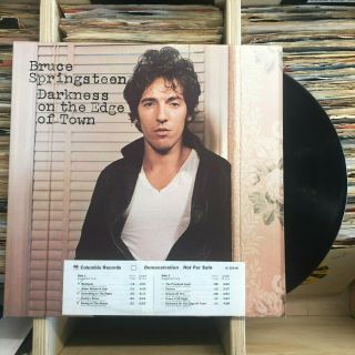 Promo Lp - Bruce Springsteen - Darkness On The Edge Of Town - White Label