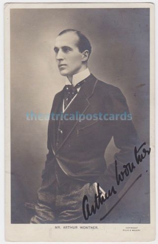 Stage,  Early Film Actor Arthur Wontner.  Sherlock Holmes.  Signed Postcard