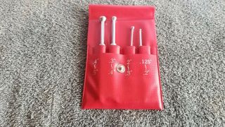 Mitutoyo 154 - 901 Small Hole Gage Gauge Set Machinist.  125 -.  5 " D2