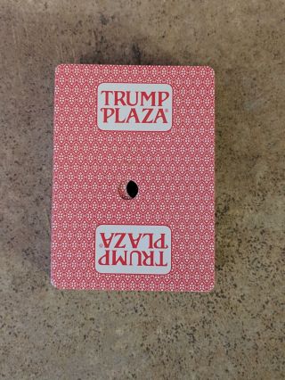 Rare Vintage Playing Cards From Trump Plaza Casino W/holes (red)