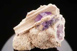 CLASSIC Purple Fluorapatite Crystal PULSIFER QUARRY,  MAINE 2