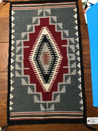 Vintage Navajo Rug / Blanket Klagetoh 36”x 22”