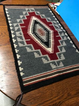 Vintage Navajo Rug / Blanket Klagetoh 36”x 22” 2